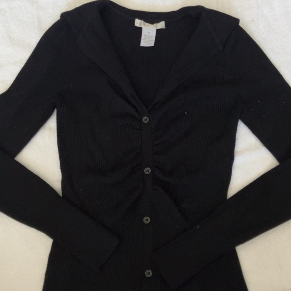 Design History Black Cardigan Sweater V-Neck
